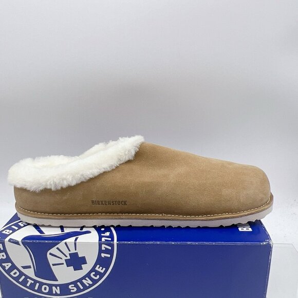 Birkenstock Zermatt Premium Shearling Suede Leather Mink EU 46 US 13-13.5 R - Picture 7 of 11
